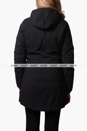 Giubbotto Kway donna nero verde scuro reversibile Denise st thermo double