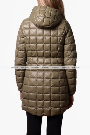 Giubbotto Kway donna nero verde scuro reversibile Denise st thermo double