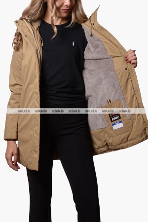 Giubbotto Kway donna beige khaki Sophie Twill Soft Beaver