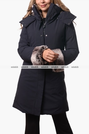 Parka Save the duck donna blu scuro peante Samantah