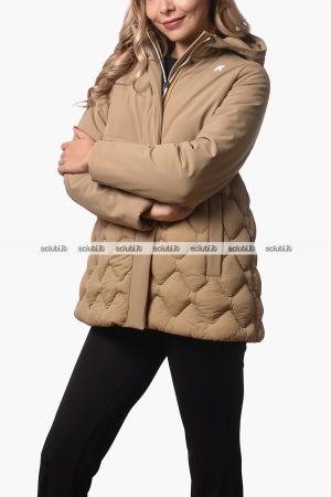 Giubbotto Kway donna beige Siphane hybrid warm shell