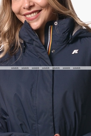 Giubbotto Kway donna blu scuro Marlette twill soft beaver