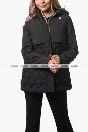 Giubbotto Kway donna nero Siphane hybrid warm shell
